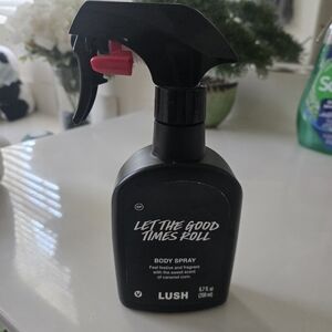 Lush Let The Good Times Roll Body Spray - Black with Red Spray Trigger